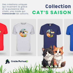 T-shirt Cat's saisons de Crèche Matous